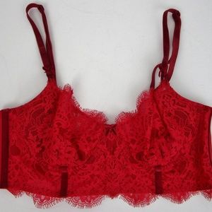 Victorias Secret DREAM ANGELS PUSH UP Bra 34C Red